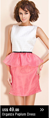 Organza Peplum Dress