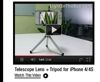 Telescope Lens + Tripod for iPhone 4/4S