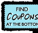 Find Coupons at the bottom