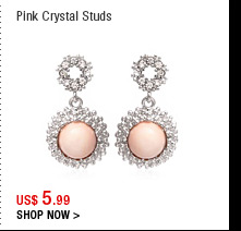 Pink Crystal Studs