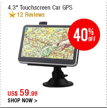 4.3" Touchscreen Car GPS