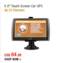 5.0" Touch Screen Car GPS