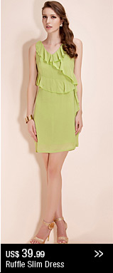 Ruffle Slim Dress