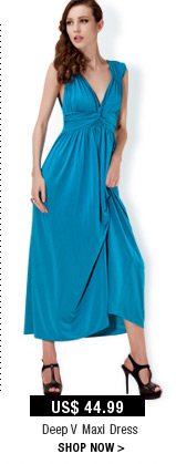 Deep V Maxi Dress