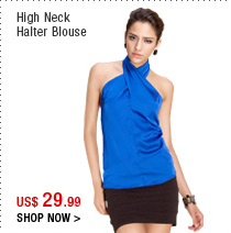 High Neck Halter Blouse