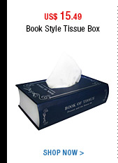 Book Style Tissue Box