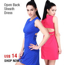 Open Back Sheath Dress