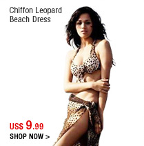 Chiffon Leopard Beach Dress