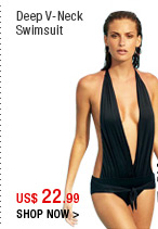 Deep V-Neck Swimsuit