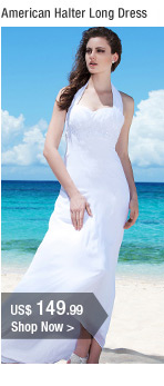 American Halter Long Dress