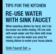 Re-use Water With Sink Faucet