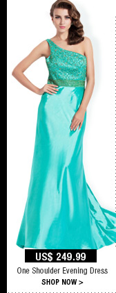 One Shoulder Evening Dress
