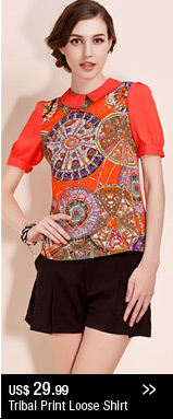 Tribal Print Loose Shirt