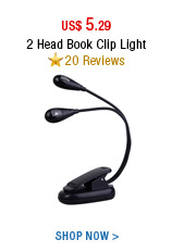 2 Head Book Clip Light