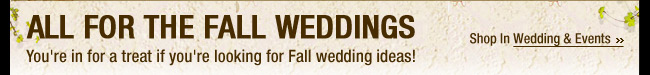 All For The Fall Weddings 