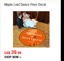 Maple Leaf Dance Floor Decal