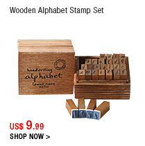 Wooden Alphabet Stamp Set