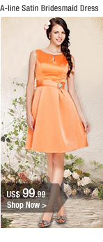 A-line Satin Bridesmaid Dress