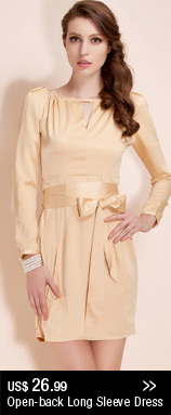 Open-back Long Sleeve Dress