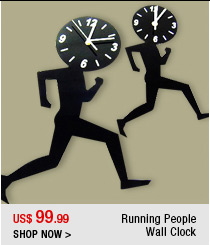 Running People Wall Clock