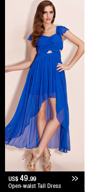 Open-waist Tail Dress