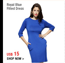 Royal Blue Fitted Dress
