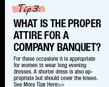 What Is The Proper Attire For A Company Banquet?