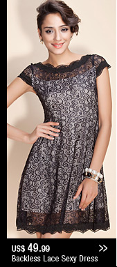 Backless Lace Sexy Dress