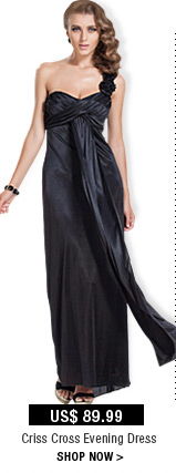 Criss Cross Evening Dress