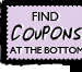 Find Coupons at the bottom