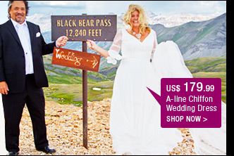 A-line Chiffon Wedding Dress