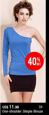 One-shoulder Simple Blouse