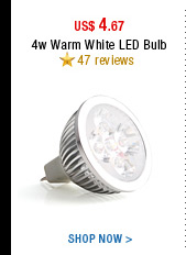 4w Warm White LED Bulb