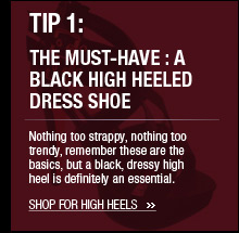 The Must-Have : A Black High Heeled Dress Shoe