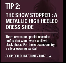 The Show Stopper: A Metallic High Heeled Dress Shoe