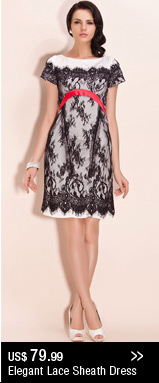 Elegant Lace Sheath Dress