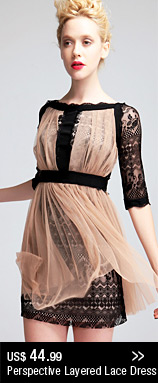Perspective Layered Lace Dress