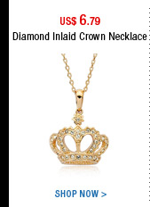 Diamond Inlaid Crown Necklace