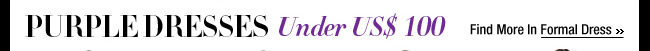 Purple Dresses Under US$ 100