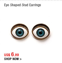 Eye Shaped Stud Earrings