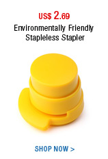 Environmentally Friendly Stapleless Stapler