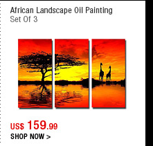 African Landscape Oil Painting