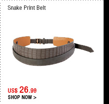 Snake Print Belt