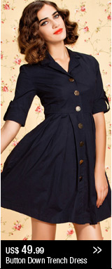 Button Down Trench Dress