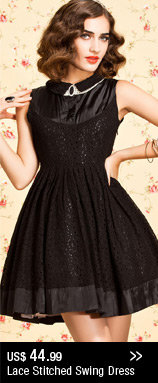 Lace Stitched Swing Dress