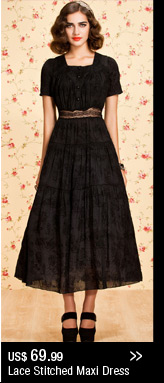 Lace Stitched Maxi Dress