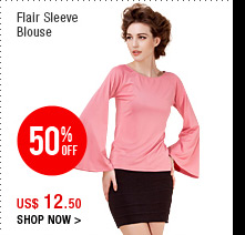 Flair Sleeve Blouse 