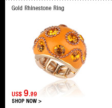 Gold Rhinestone Ring