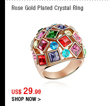 Rose Gold Plated Crystal Ring
