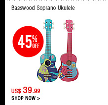 Basswood Soprano Ukulele